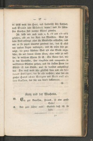 Kunz und der Wucherer.