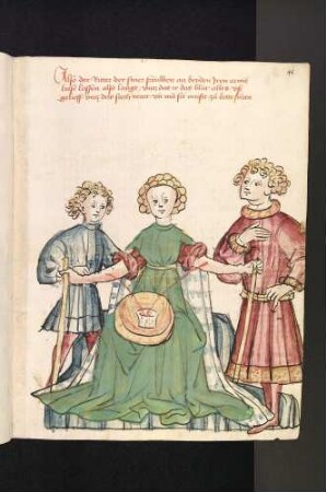 Die Geschichte vom alten Ritter und seiner jungen Frau (Tentamina): Der Ritter läßt seine Frau zur Ader