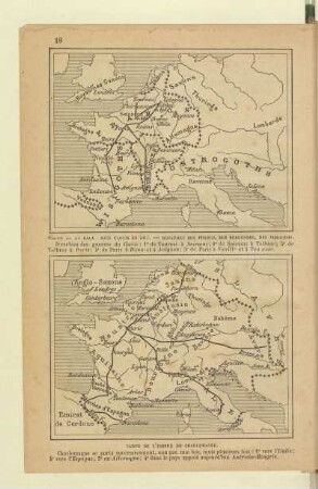 Carte de l'Empire de Charlemagne