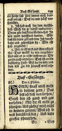 Buß-Gesänge. - Abendmahls-Gesänge.