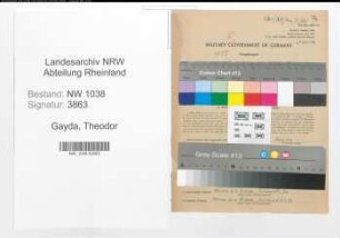 Entnazifizierung Theodor Gayda , geb. 07.11.1911 (Finanzbeamter)