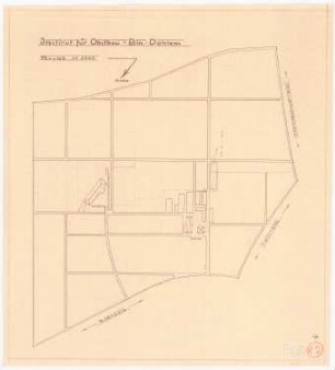 Landwirtschaftliche Hochschule, Berlin-Dahlem Institut für Obstbau: Lageplan 1:1000