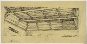Paço das subripas zu Coimbra, Holzdecke