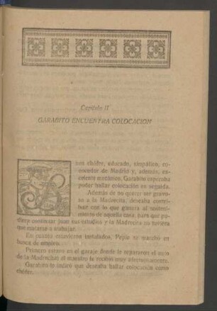 Capítulo II - Garabito encuentra colocación