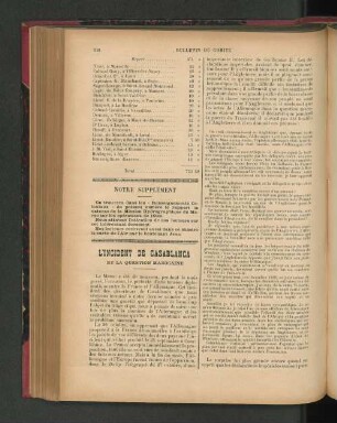 Notre Supplément.