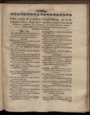 Index rerum & verborum locupletissimus [...]