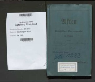 Röcken; Werner, Bergassessor; Prüfungs- u. Personalakten Band 1 (Ausarbeitungen)