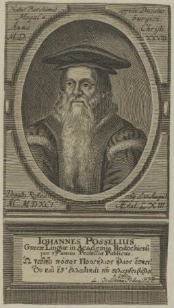 Bildnis des Iohannes Posselius