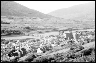 Cahirciveen: Blick auf die Stadt, vom Berg