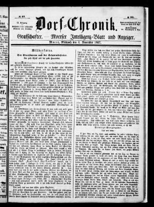 Dorf-Chronik. 1858-1867