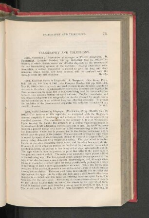 Telegraphy And Telephony.