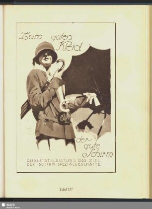 Zum guten Kleid der gute Schirm