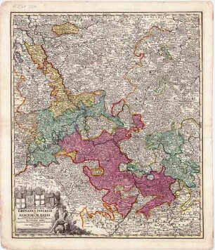 S.R.I. Circulus Rhenanus Inferior Sive Electorum Rheni : complectens tres Archiepiscopatus, Moguntinum, Coloniensem et Trevirensem, Palatinatum Rheni, Comit. Beilstein, Newenaer, Inf. Isenburg, et Reiferscheit