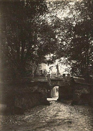 Lunzenau-Rochsburg. Schloss Rochsburg. Eingang zur Burg