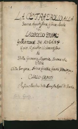 La Cetra d'Apollo. Auszüge; S, b.fig; op.6