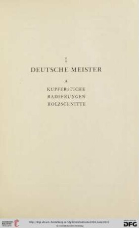 A. Kupferstiche, Radierungen, Holzschnitte
