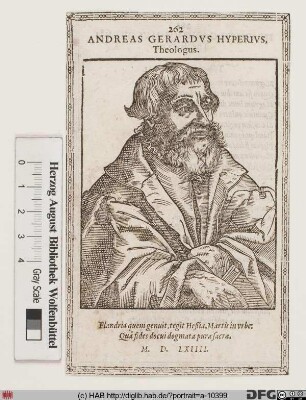 Bildnis Andreas Hyperius (eig. Andreas Gerhard od. Gheeraerdts)