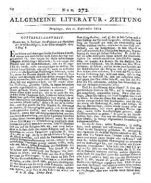 [Hensler, C. G.]: Die Wahrheit und Göttlichkeit der christlichen Religion in der Kürze dargestellt. Hamburg: Perthes 1803