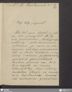 [list wot: Wylem Nowy, 27.01.1899]