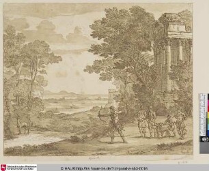 [Landschaft mit Äneas; Paysage avec Enée]