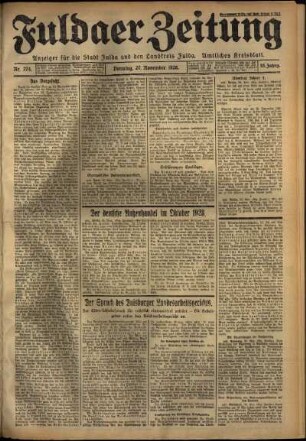 Ausgabe vom Dienstag, den 27. November 1928.
