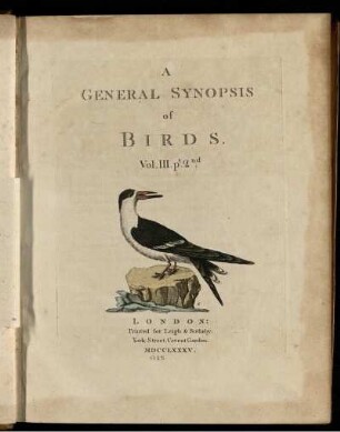 Vol. 3, 2: A general synopsis of birds. Vol. 3, 2