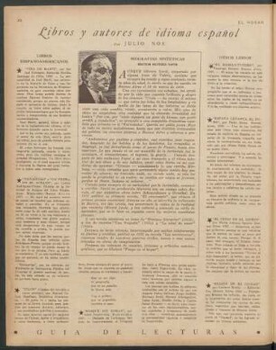 Libros y autores de idioma español