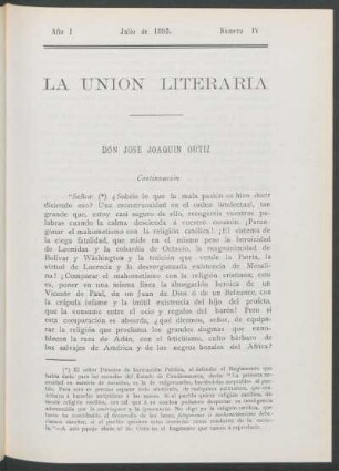 Don José Joaquín Ortiz - Continuación