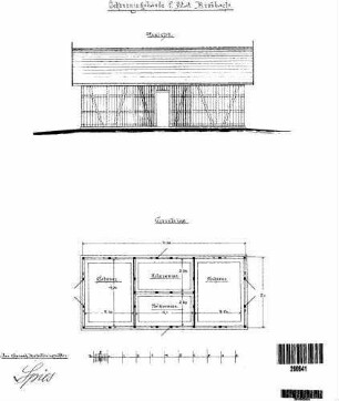 Bronnbach (Tauber): Nebengebäude Ökonomiegebäude Grundriss,Ansicht