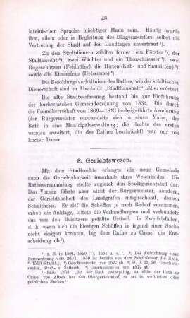 8. Gerichtswesen.