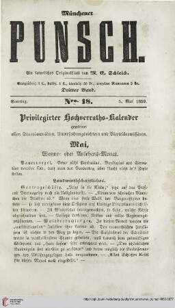 Nro. 18 (5. Mai 1850)