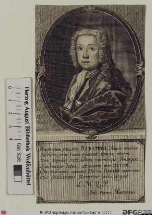 Bildnis Johann Philipp (Jean-Philippe) Baratier