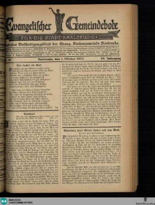 Evangelischer Gemeindebote Karlsruhe