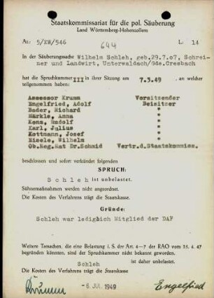 Schleh, Wilhelm