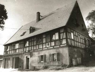 Königswalde (Kreis Annaberg). Wohnstallhaus, August-Bebel-Straße 33. Straßenansicht