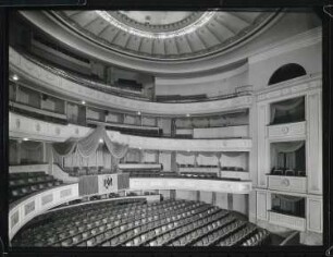 Schauspielhaus (auch: Preussisches Theater der Jugend, Konzerthaus), Berlin: Ansicht Zuschauerraum und Proszenium