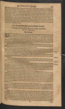 Die Zweyhundert sechs und dreyssigste - zweyhundert und viertzigste Predigt.