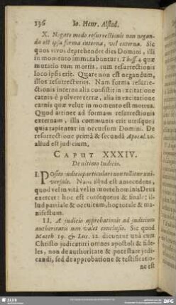 Caput XXXIV. De ultimo Judicio