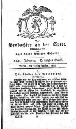 30. Stueck, 28. Juli 1823