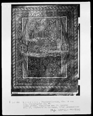 Codex Aureus von Sankt Emmeram (aus der Hofschule Karls des Kahlen) — ---, Folio 17rectoZierseite