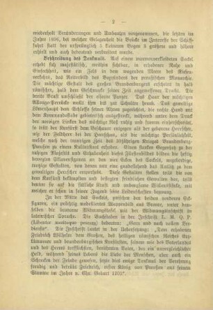 I. Das Reiterdenkmal des großen Kurfürsten