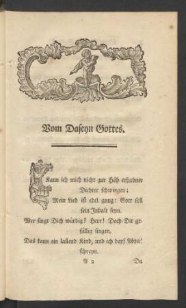 Vom Daseyn Gottes