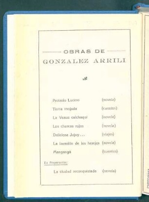 Obras de González Arrili