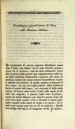 Storia della medicina Italiana. 1