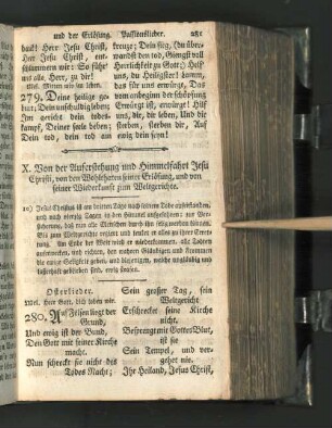 X. Von der Auferstehung und Himmelfahrt Jesu Christi, ...
