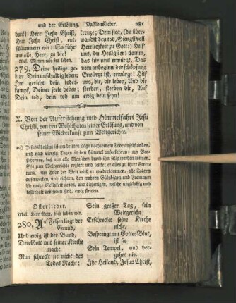 X. Von der Auferstehung und Himmelfahrt Jesu Christi, ...