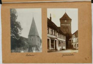 Dorfkirche, Börzow / Nikolaikirche, Grevesmühlen: Ansichten (aus: Skizzen- und Fotoalbum 25)