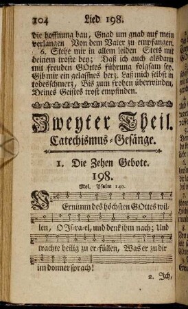Zweyter Theil. Catechismus-Gesänge.