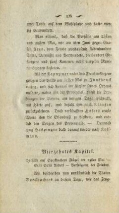 Vierzehntes Kapitel. Vorfaelle auf Speckbachers Fluegel am 29sten Mai ...