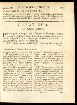 Caput XVIII. De publicis iudiciis